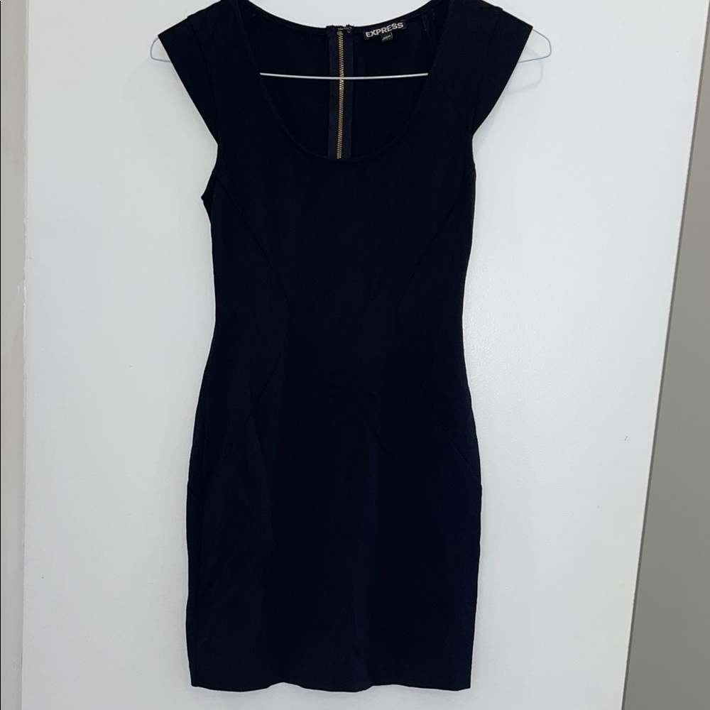 Express Elegant Black Mini Dress